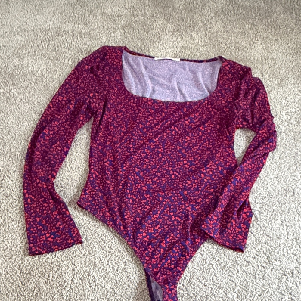 Women's Floral Long Sleeve Bodysuit
